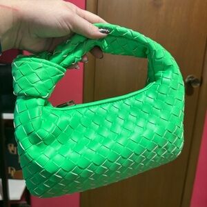 Green Woven Handbag
